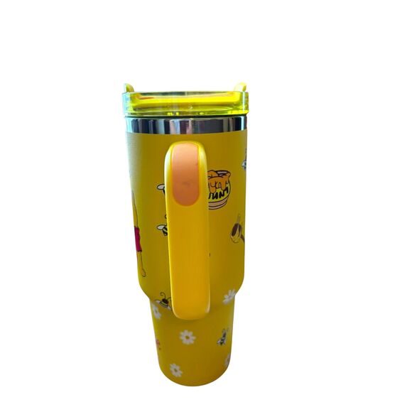 Stanley 40oz Quencher H2.0 Winnie the Pooh Themed Yellow Tumbler NWT - Picture 4 of 8